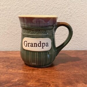 Cracker Barrel Grandpa Large 16oz Stoneware Coffee Mug NWOT Retired design